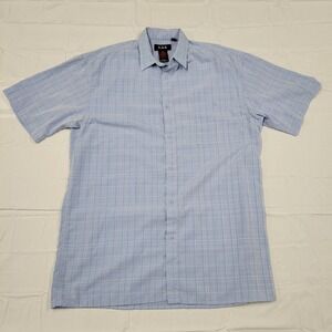 K.A.D.‎ Clothing Co blue short sleeve dress shirt size 2XLT